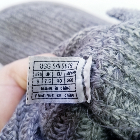 🌸 UGG‎ | Knit Knee High Boots size 9, Grey - Picture 16 of 16